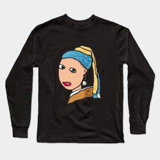 Girl With A Pearl Earring Long Sleeve T-Shirt